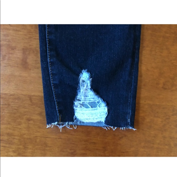 Lularoe Distressed Dark Ankle Jeans - Picture 5 of 6